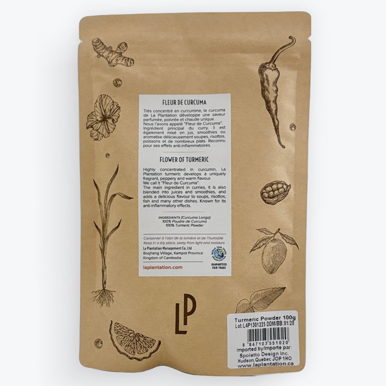 La Plantation Curcuma 100g