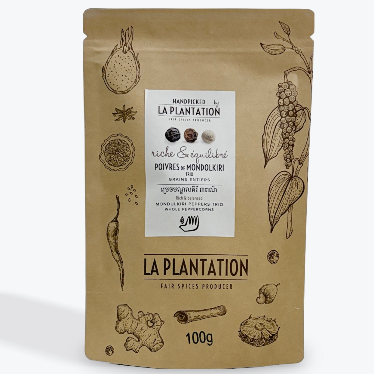 Mondulkiri Pepper Trio 100g