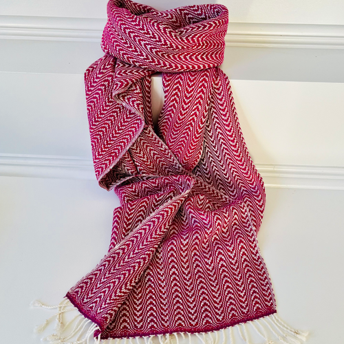 Hand-Loomed Wave Scarf